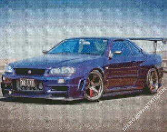 Nissan R34 diamond painting