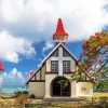 Notre Dame Auxiliatrice De Cap Malheureux Mauritius diamond painting