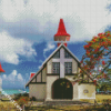 Notre Dame Auxiliatrice De Cap Malheureux Mauritius diamond painting