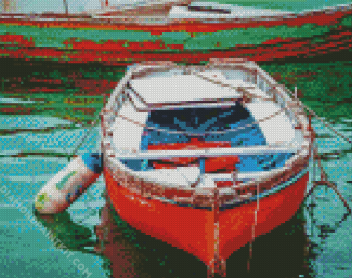 Old Fishing Boat diamond painting