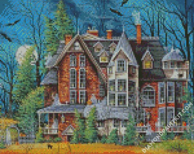 Old Victorian House diamond painting