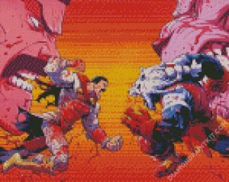 Omni Man And Battle Beast Fight diamond painting