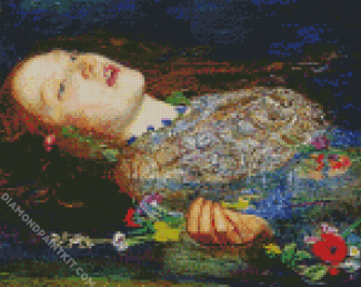 Ophelia By John Everett Millais diamond painting