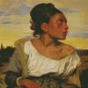 Orphan Girl At The Cemetery By Delacroix Eugene diamond painting