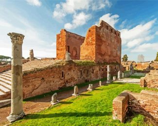 Ostia Antica Ruins diamond painting