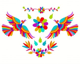 Otomi Colorful Birds diamond painting