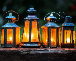 Outdoor Lanterns diamond painting