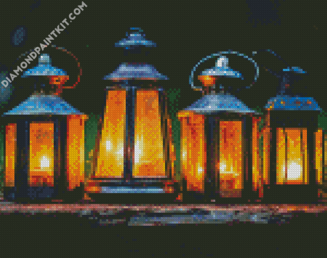 Outdoor Lanterns diamond painting