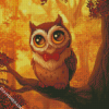 Owl With Bow Tie diamond painting