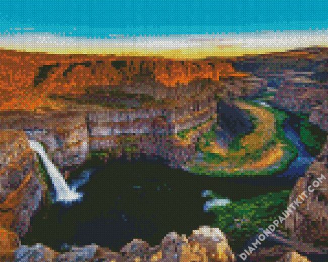 Palouse Falls diamond painting