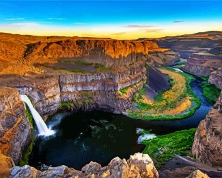 Palouse Falls diamond painting