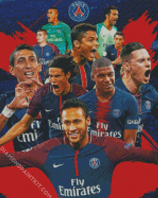 Paris Saint German Players diamond painting