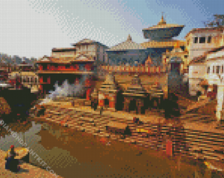 Pashupatinath Temple Kathmandu diamond painting