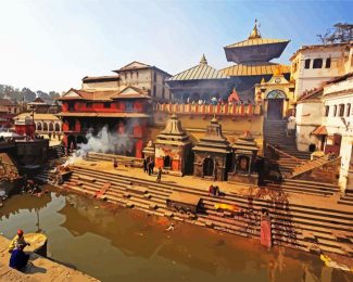 Pashupatinath Temple Kathmandu diamond painting