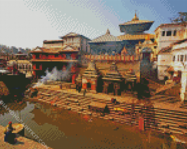 Pashupatinath Temple Kathmandu diamond painting