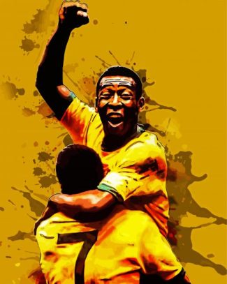 Pele Footballer diamond painting