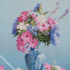 Phlox In Blue Vase diamond painting