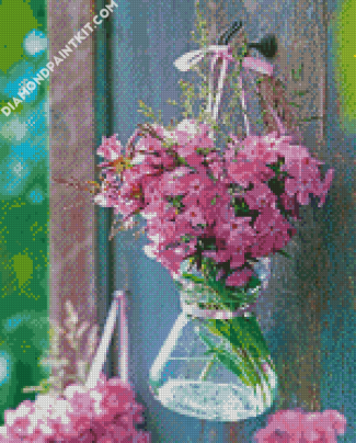 Phlox In Glass vase diamond painting