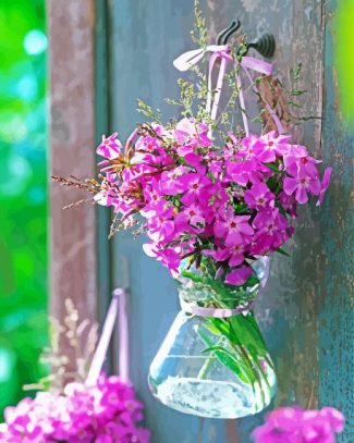 Phlox In Glass vase diamond painting