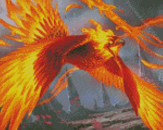 Phoenix Fawkes Harry Potter diamond painting