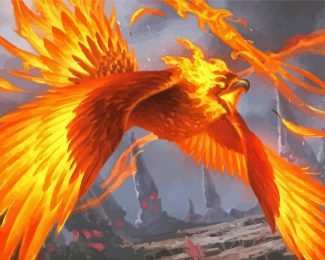 Phoenix Fawkes Harry Potter diamond painting