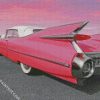 Pink Cadilac Car diamond painting