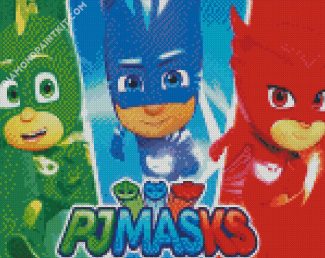 Pj Masks diamond painting