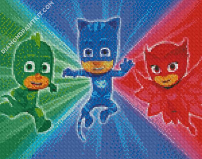 Pj Masks The Heroes diamond painting