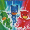 Pj Masks Superheroes diamond painting