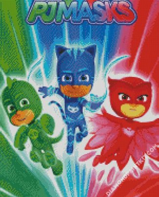 Pj Masks Superheroes diamond painting