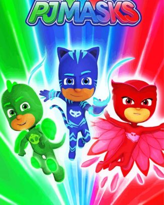 Pj Masks Superheroes diamond painting