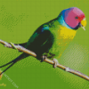 Plum Headed Parakeet diamond painting