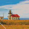 Point Cabrillo Lighthouse Mendocino diamond painting