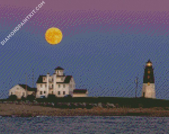 Point Judith Lighthouse Narragansett diamond painting