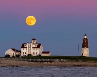 Point Judith Lighthouse Narragansett diamond painting