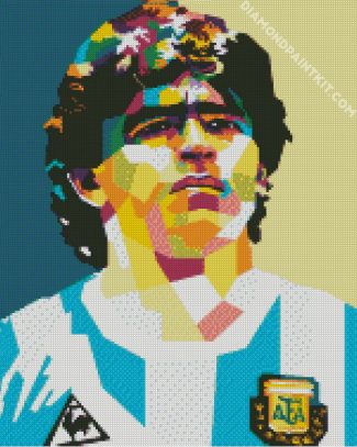 Pop Art Diego Maradona diamond painting