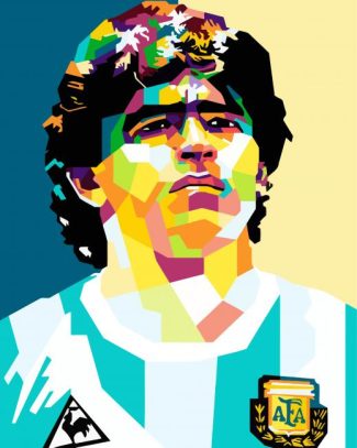 Pop Art Diego Maradona diamond painting