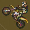 Pop Art Dirt Bike diamond painting