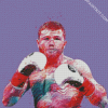 Pop Art Canelo Boxer diamond painting