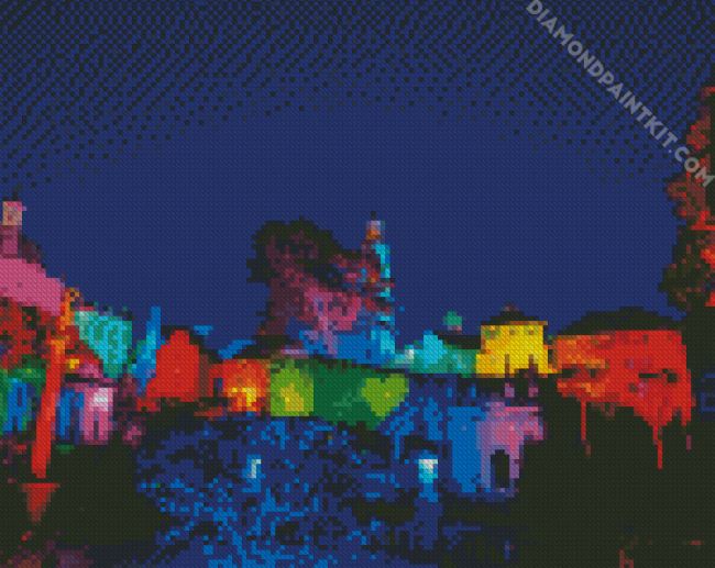 Portmeirion Rainbow Lights diamond painting