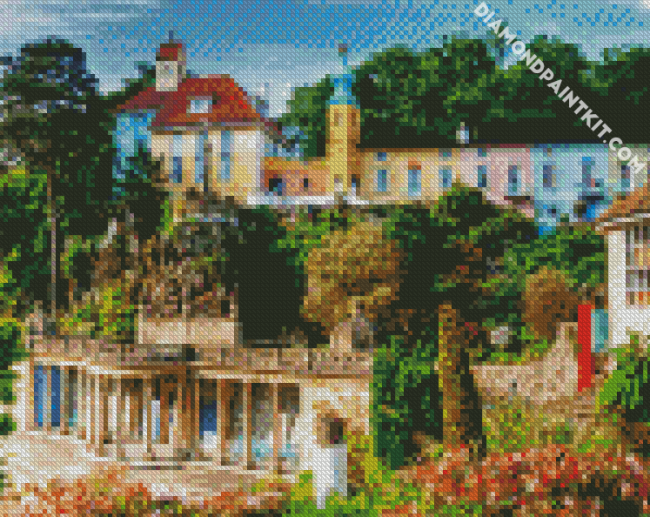 Portmeirion Village diamond painting