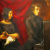 Portrait Of Frederic Chopin And George Sand By Delacroix Eugene diamond painting