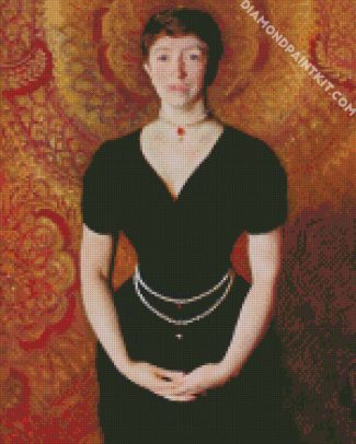 Portrait Of Isabella Stewart Gardner By John Singer Sargent diamond painting