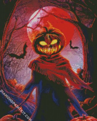 Pumkin Scarecrow diamond painting