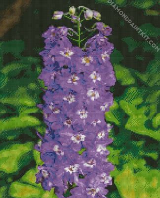 Purple Delphiniums Plants diamond painting