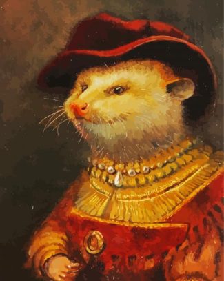 Queen Opossum diamond painting