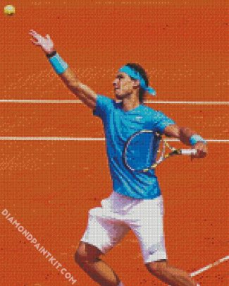 Rafael Nadal Spanish Tennis Player diamond painting