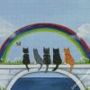 Rainbow Bridge Kitties diamond painting