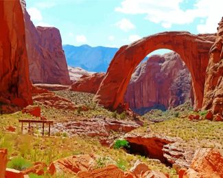 Rainbow Bridge National Monument diamond painting