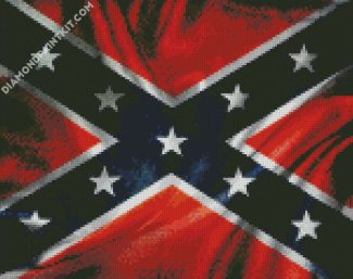 Rebel Flag diamond painting